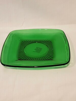 Anchor Hocking Charm Forest Green Saucer