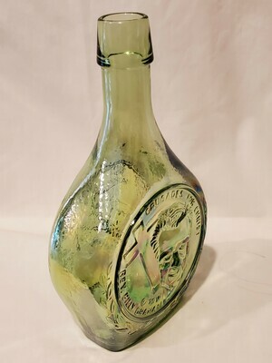 Wheaton Decanter, Billy Graham, 70W Iridescent Green