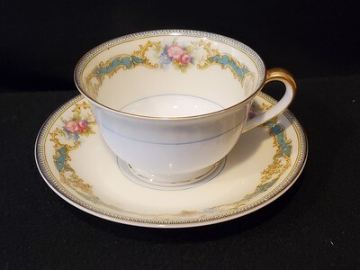 Noritake Cup & Saucer, Footed, Porcelain, Althea pattern