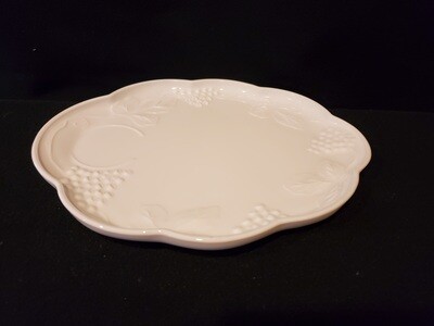 Snack Plate, Harvest Milk Glass By Colony