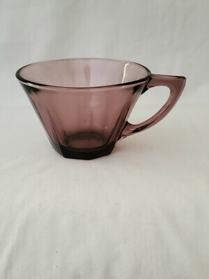 Moroccan Amethyst by Hazel-Atlas, Cup, Octagonal foot 2 3/8"