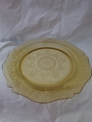 Vintage, Luncheon Plate 9 1/4", Patrician Amber Depression Glass by Federal Glass