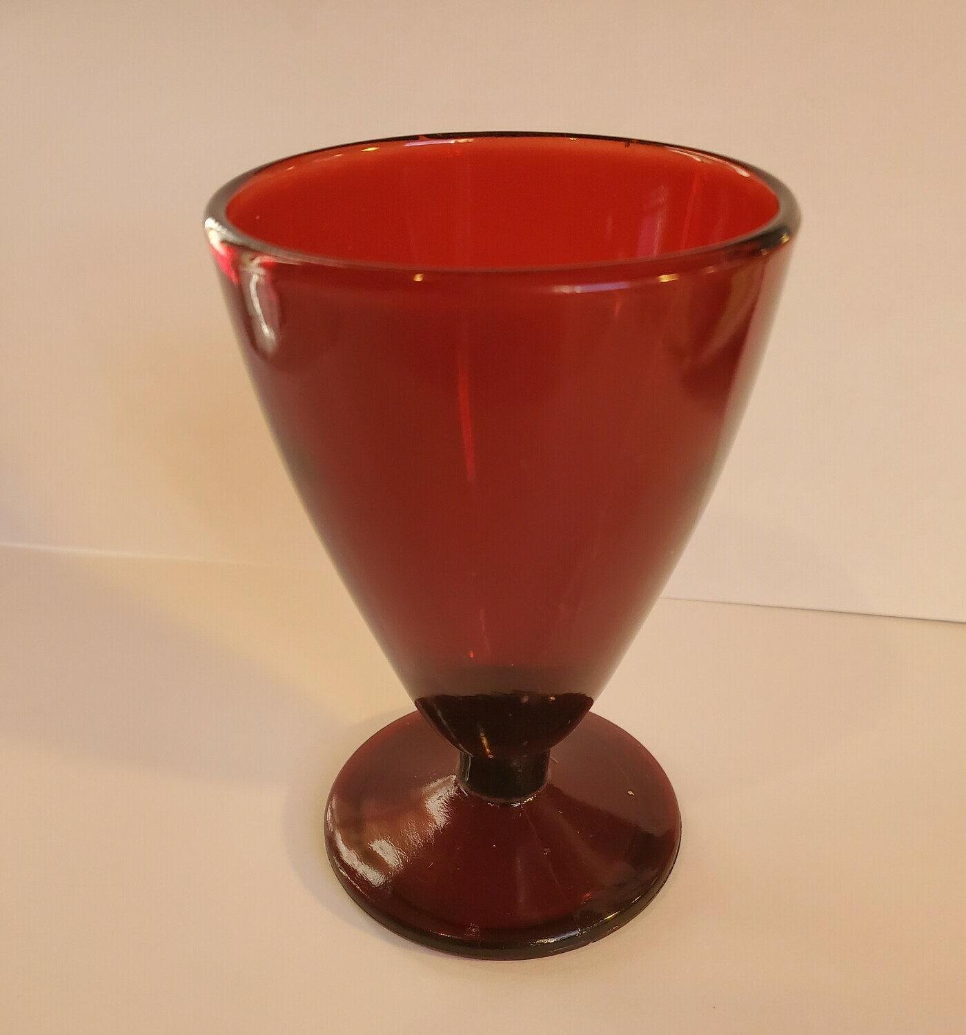 Wine Glass, Royal Ruby Red, 3 3/8" Anchor Hocking