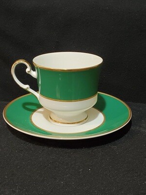 Mikasa, Footed Cup & Saucer Set, Ming Green A6400