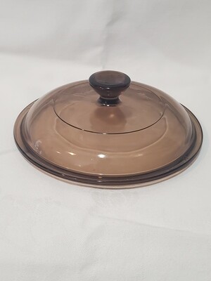 Corning Ware Visions (Pyrex) 5 3/4"Lid for Sauce Pan, V-1-C, Amber