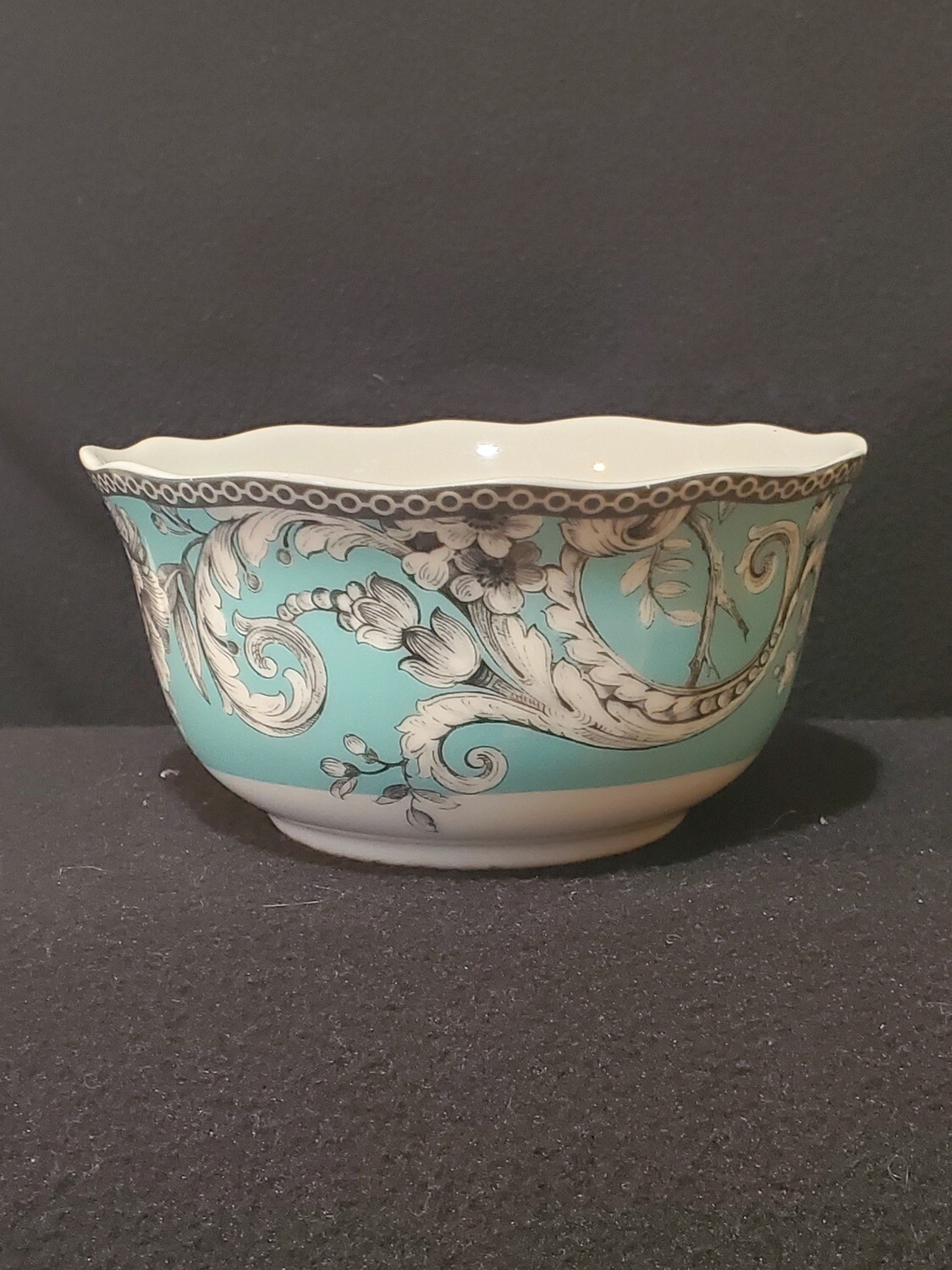 Soup/Cereal Bowl, Adelaide Turquoise, 222 Fifth, 5 5/8" x 2 3/4"