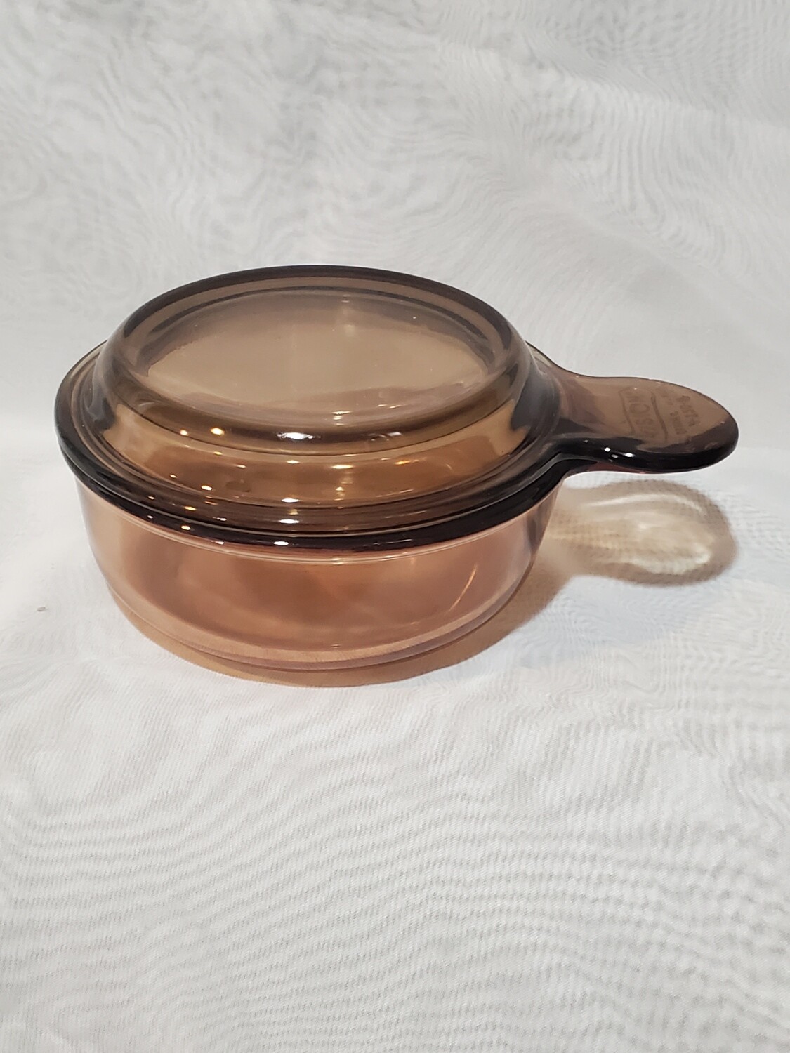 Corning Ware VISIONs, Grab it Bowl W/Glass Lid V150-A, Amber