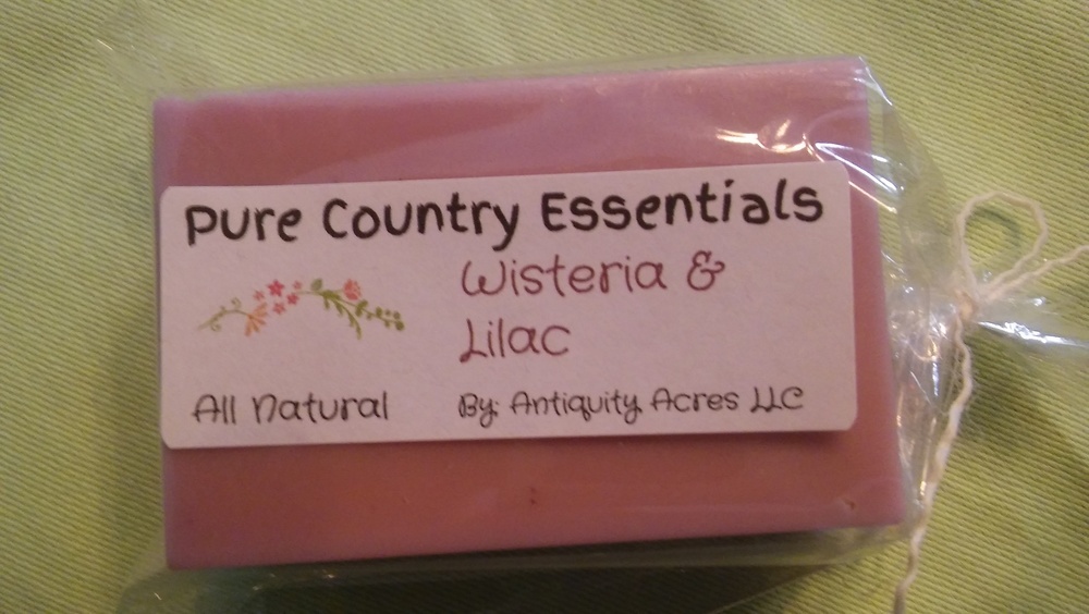 Pure Country Essentials Soap, Cocoa Butter, Wisteria & Lilac Fragrance, Rectangle