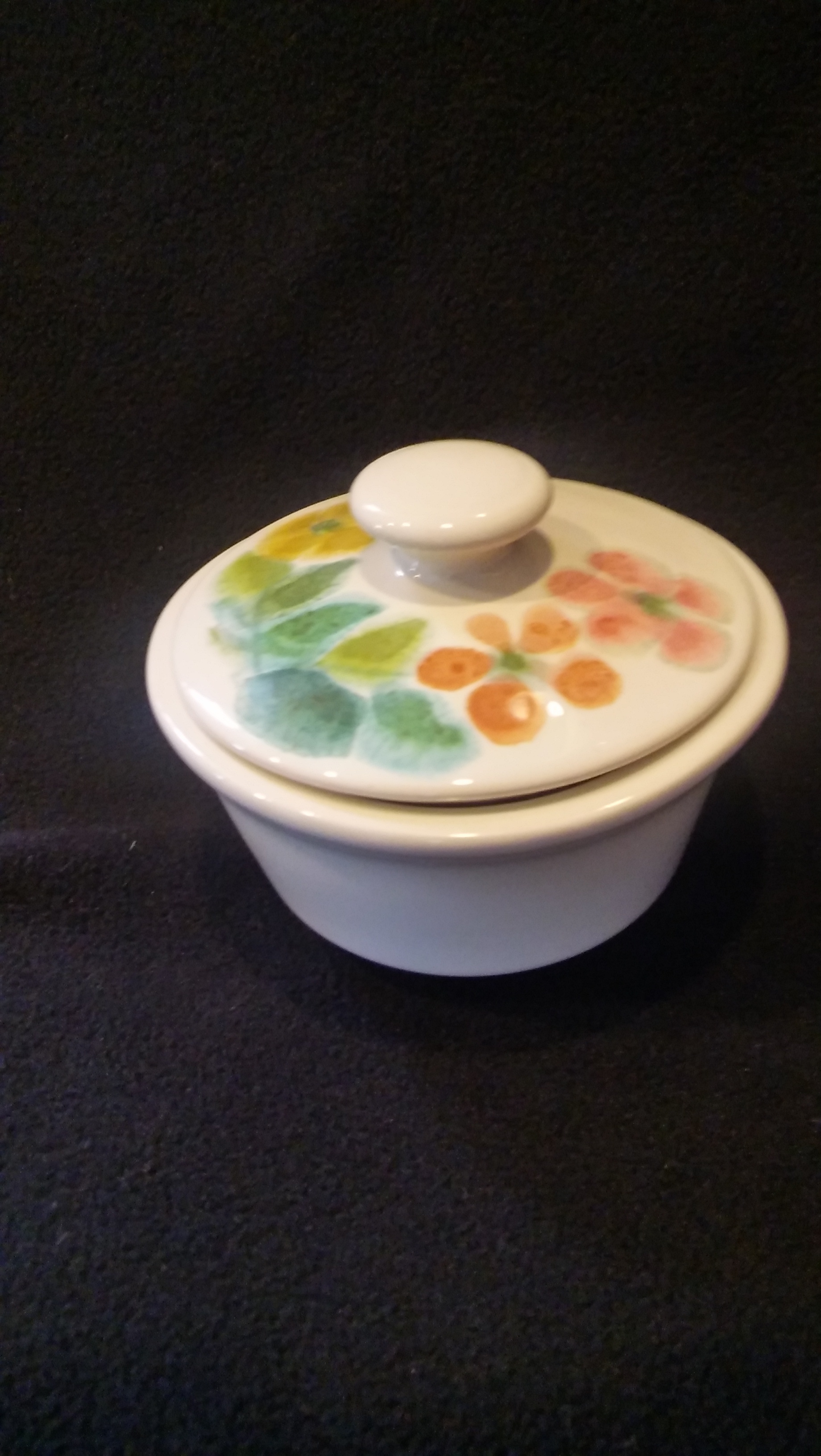 Franciscan Earthenware, Floral Pattern, Sugar Bowl With Lid