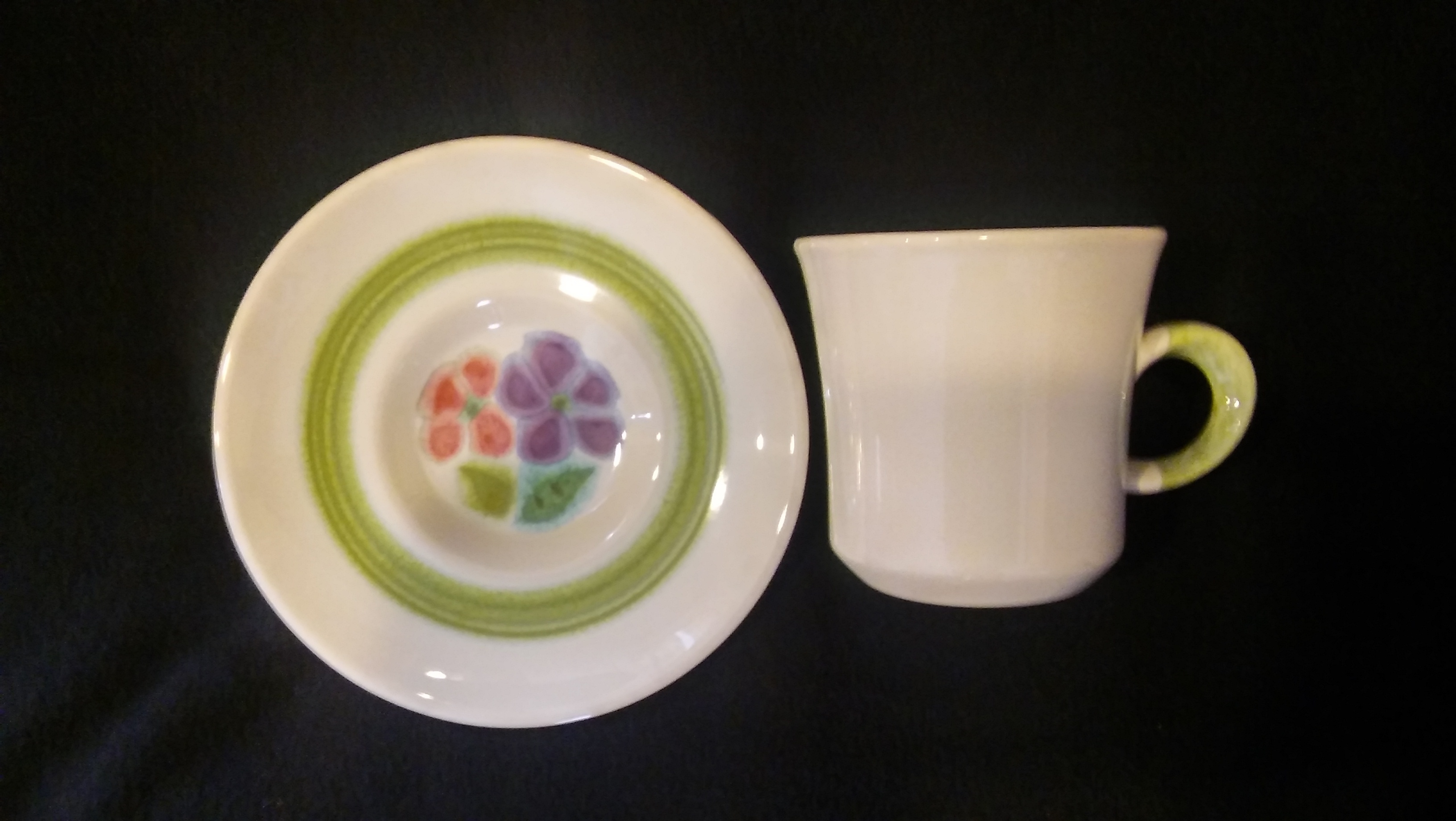 Franciscan Earthenware, Floral Pattern, Fruit, Dessert, Sauce Bowl 5 1/4"