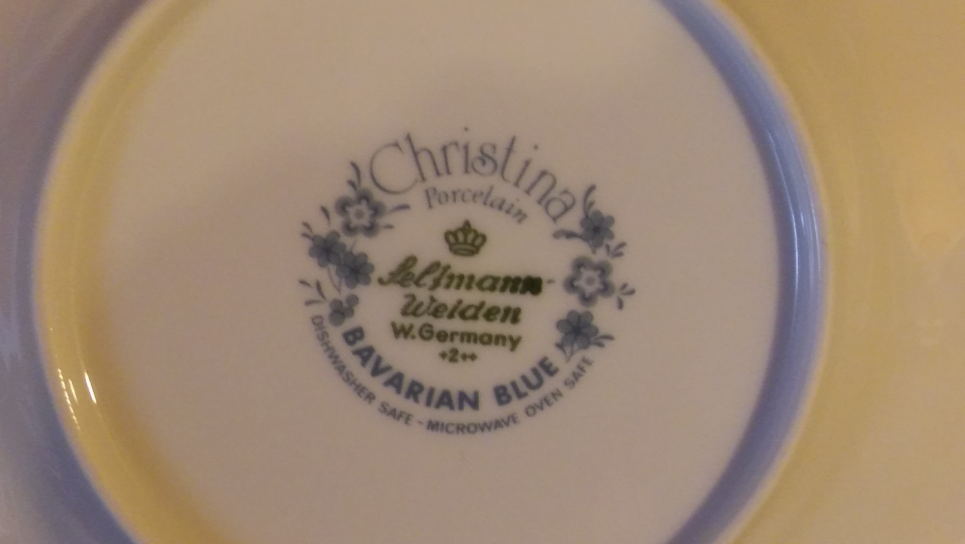 Seltmann Weiden Bavaria , Salad Plate, Christina Pattern