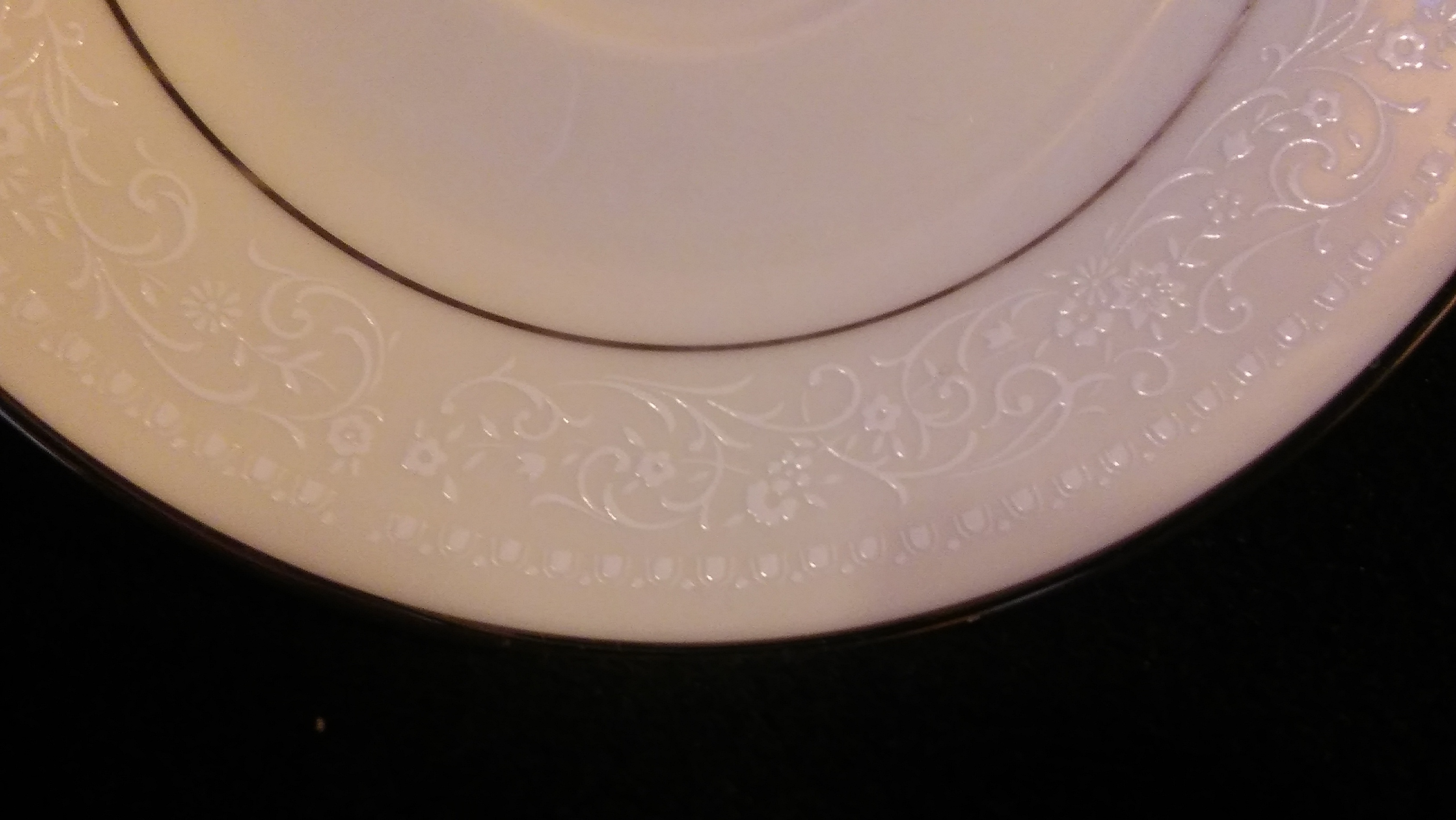 Noritake Ivory China, Saucer, Sorrento Pattern #7565