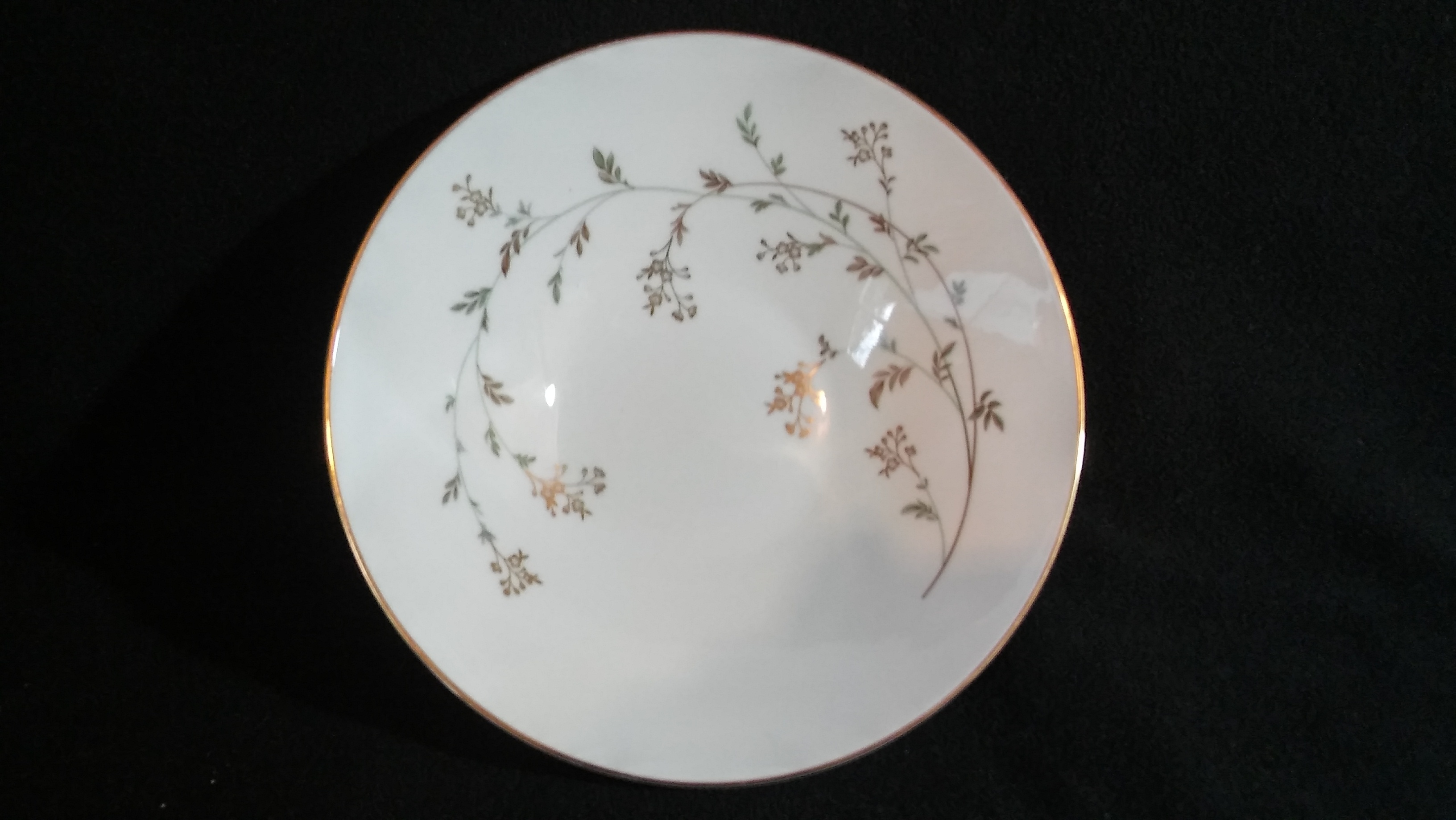 Noritake China Round Vegetable Bowl 8" Andrea Pattern #5524