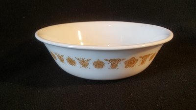 Corelle by Corning, Coupe Cereal Bowl, Golden Butterfly