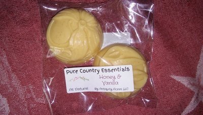 Pure Country Essentials Soap, Goats Milk, Honey &amp; Vanilla Fragrance, Floral Design