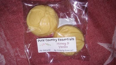 Pure Country Essentials Soap, Goats Milk, Honey & Vanilla Fragrance, Floral Design