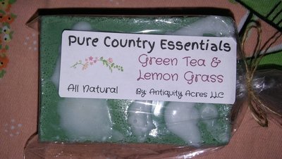 Pure Country Essentials Soap, White Glycerin, Cool Citrus Herb Fragrance, Rectangle Shape Bar
