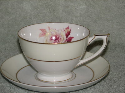 Mikado Footed Coffee Cup and Saucer, Prima Donna