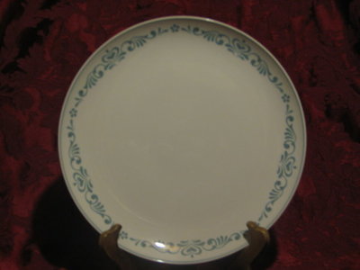 Franciscan 10.25" Dinner Plate, Whitestone Ware, Blue Fancy