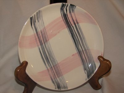 Stetson Bread & Butter Plate, Scots Clan - Pink/Charcoal