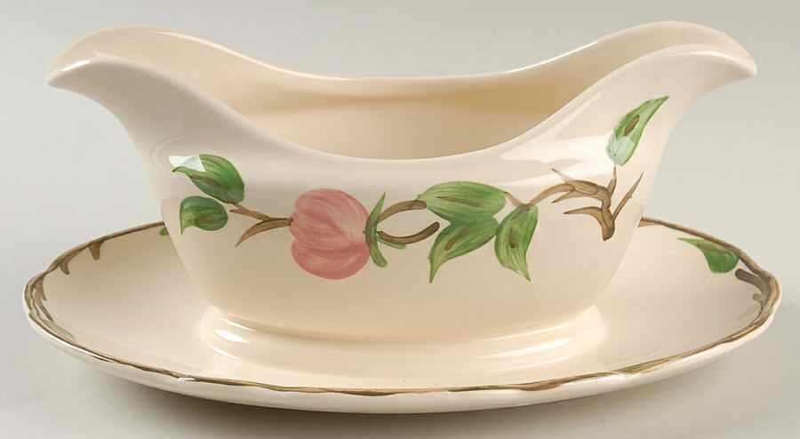 Franciscan Gravy Boat W/attached Underplate, Desert Rose
