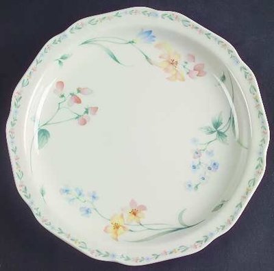 Noritake, Gala Cuisine Salad Plate, American Flowers 7912