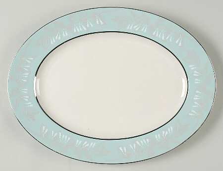 Nancy Prentiss Oval Serving Platter 13.5", Foxhall Pattern