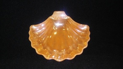 Fire King by Anchor Hocking-Cryst, Peach Lustre Shell Shape