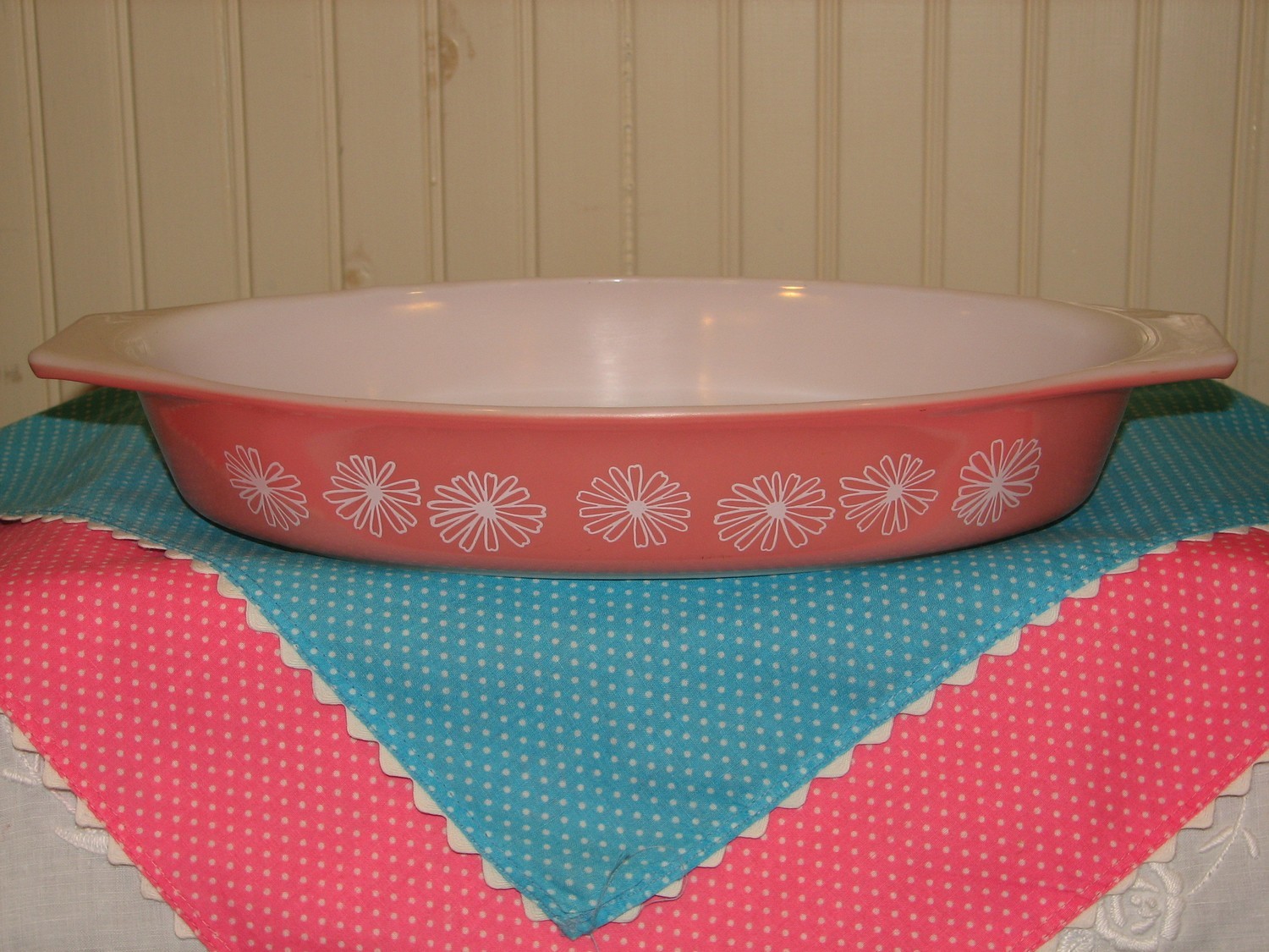 Pyrex Open Baker Casserole, 1.5qt, Pink Daisy