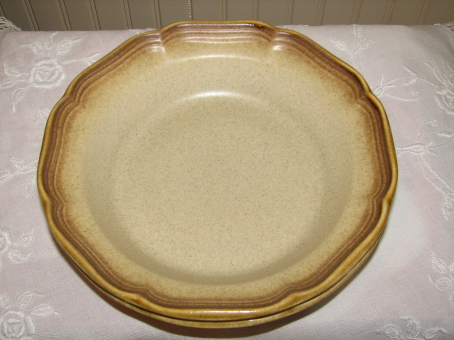Mikasa Cereal / Soup Bowls, Whole Wheat # E 8000, 8.5" Diameter