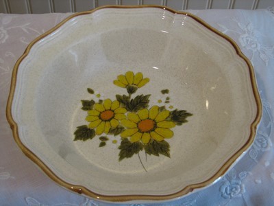 Mikasa Vegetable Serving Bowl, # EB 802 Sunny Side Pattern