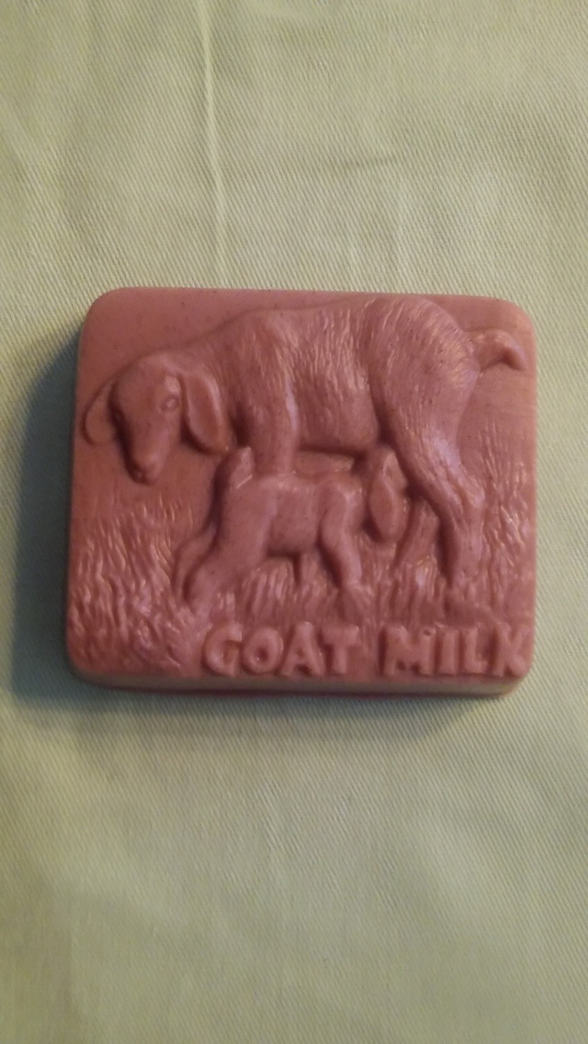 Pure Country Essentials Soap, Goats Milk, Unscented, Square W/ Goats Molded