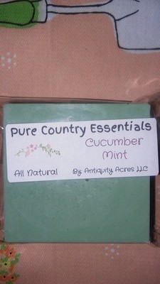 Pure Country Essentials Soap, Shea Butter, Cucumber Mint, Square