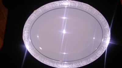 Noritake China, Fidelity Pattern #8003W81, Oval Serving Platter 13 3/4"