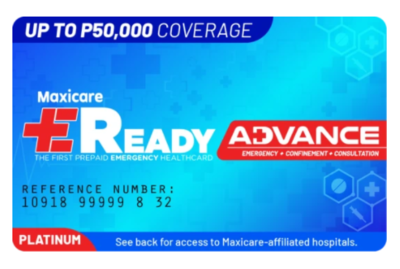 ₱50,000 coverage on emergency treatment including those requiring confinement, in a regular private room **** WITH access to 6 major hospitals in Metro Manila