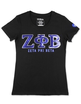 Sequin Letter Tee ZPB