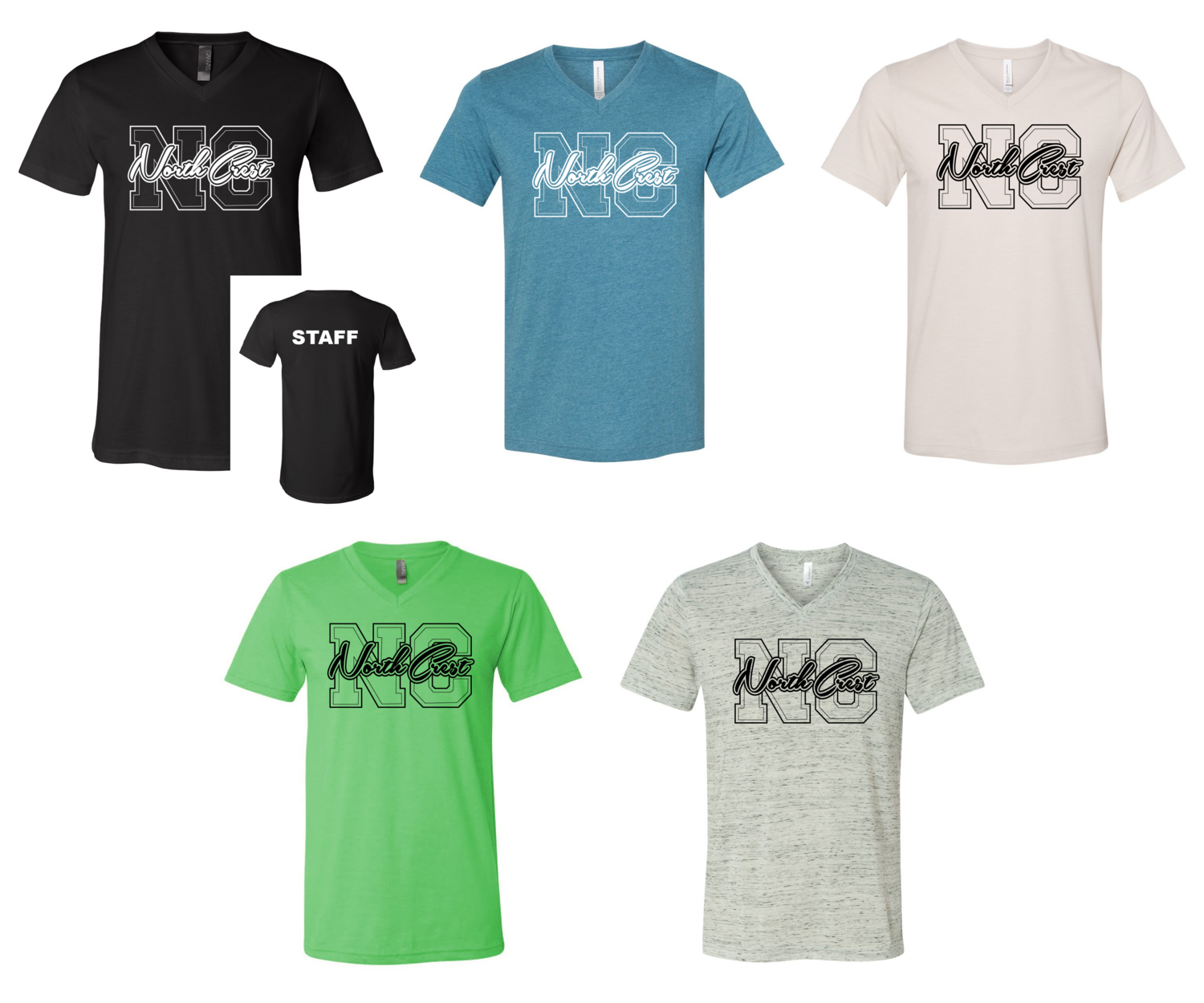 Unisex Jersey Short Sleeve V-Neck Tee