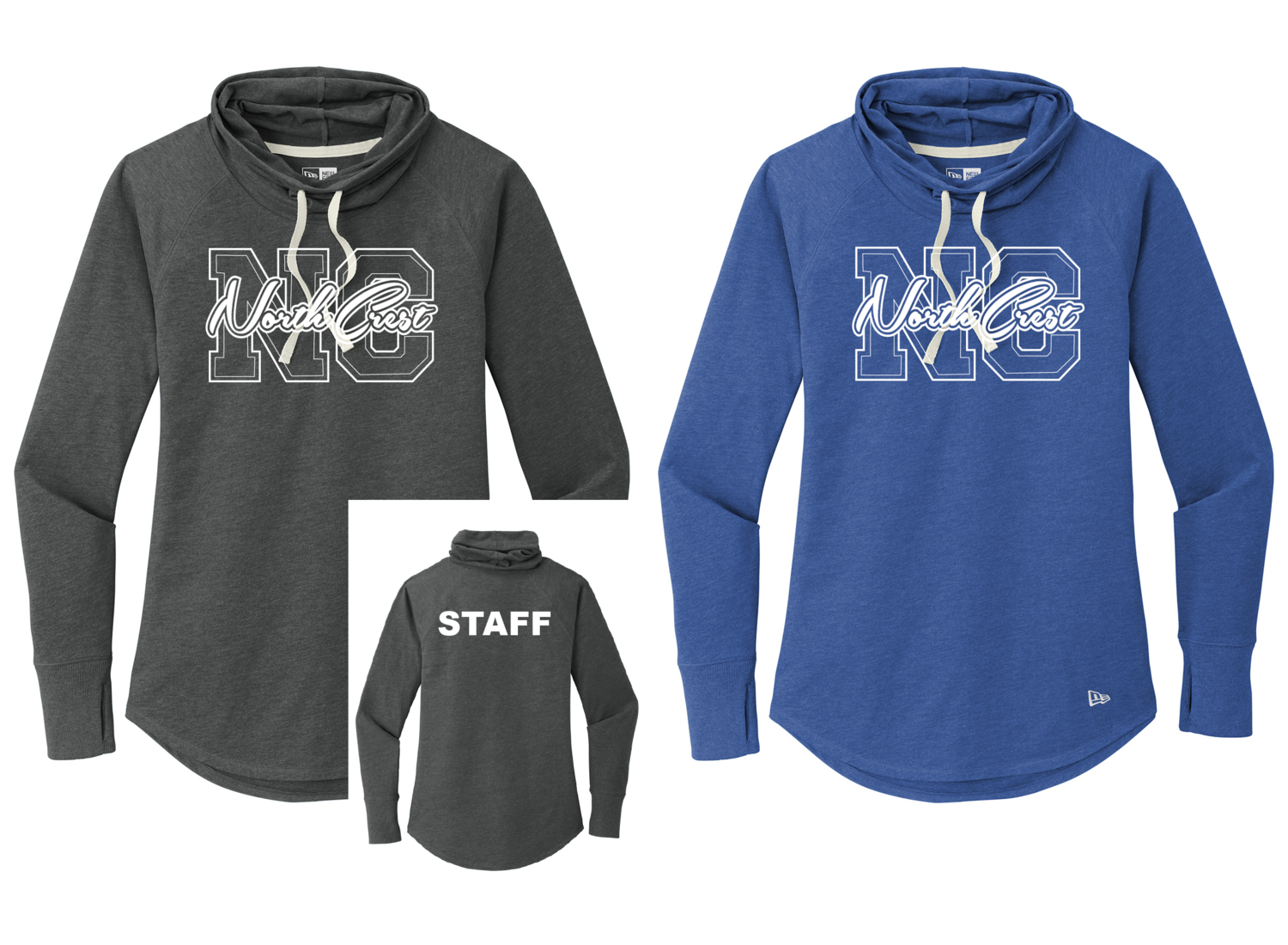 Ladies Sueded Cotton Blend Cowl Tee