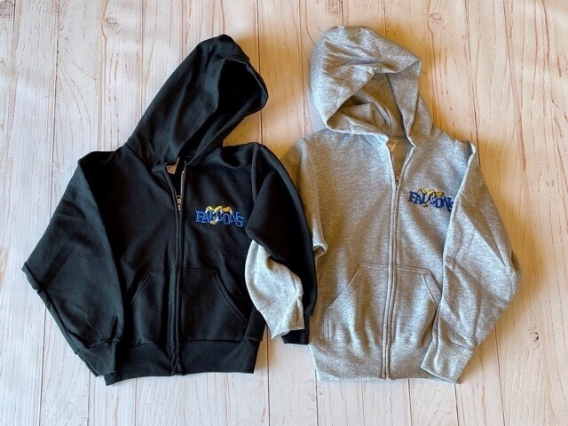 Youth Full Zip Hooded Sweatshirt - Claw Logo