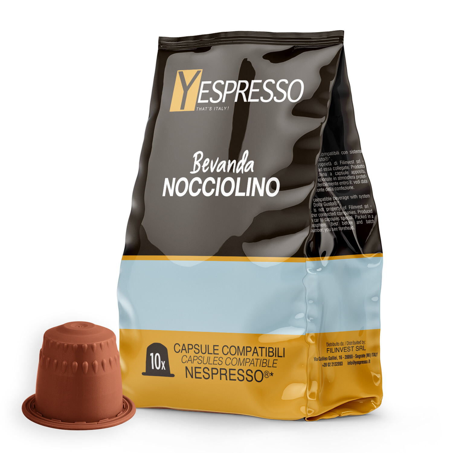 Luscioux Nespresso®* Capsule Compatibili NOCCIOLINO