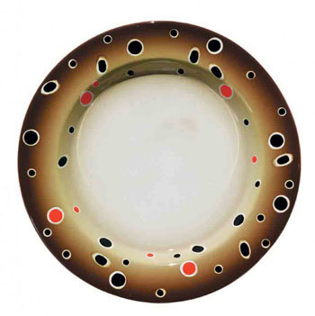 STONEWARE - BROWN TROUT DINNER PLATES
