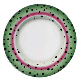 STONEWARE - RAINBOW TROUT DINNER PLATES