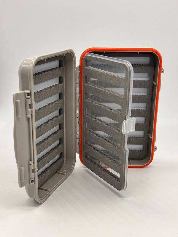 Waterproof Swing Leaf Fly Box Medium Grip Foam - Tan