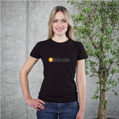 Bitcoin Logotype T Shirt - Womens