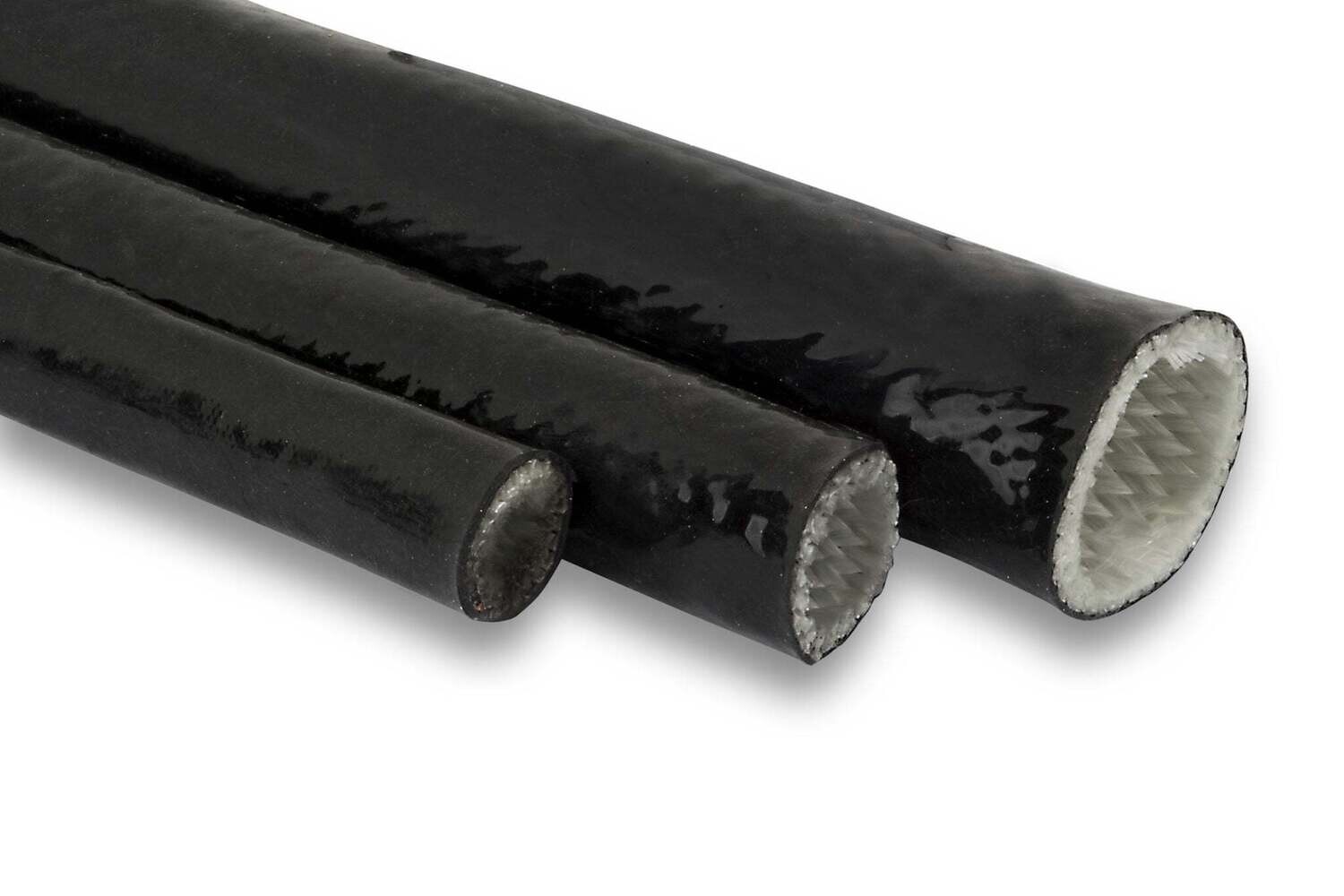 Black Silicon High Heat Sleeve - AN4 (Utilises 7mm Sleeving), 0.5m