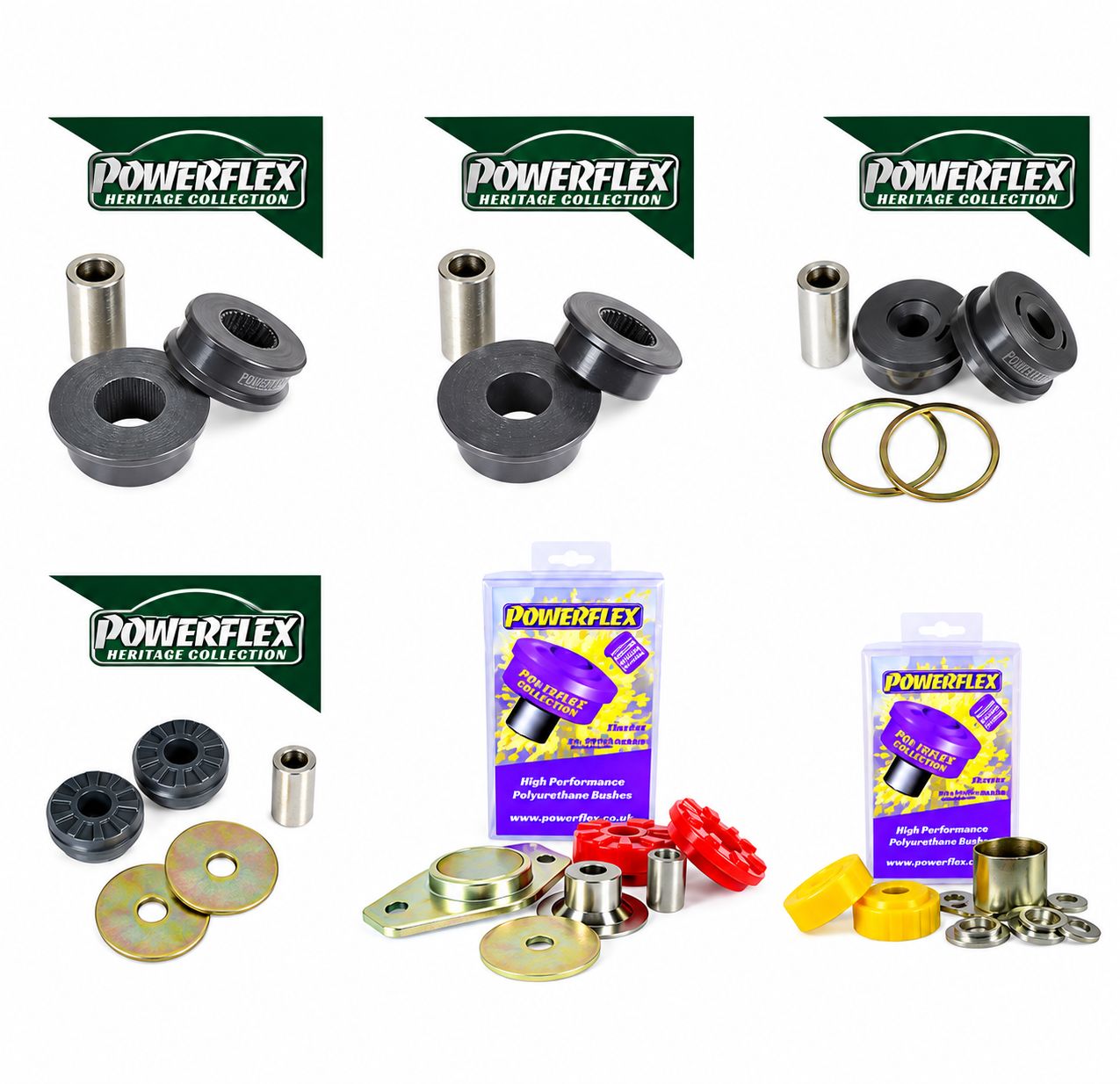 Lancia Delta Integrale 16V Powerflex Motor&amp;Getriebelager Kit