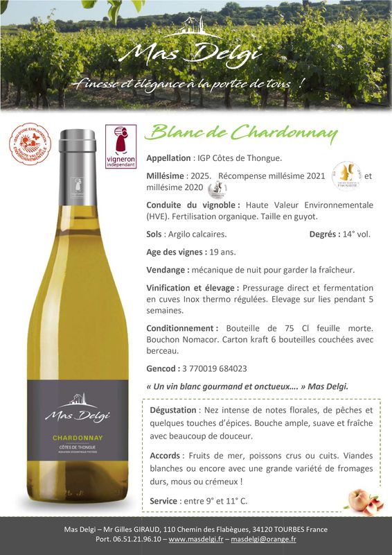 Chardonnay Blanc 2025