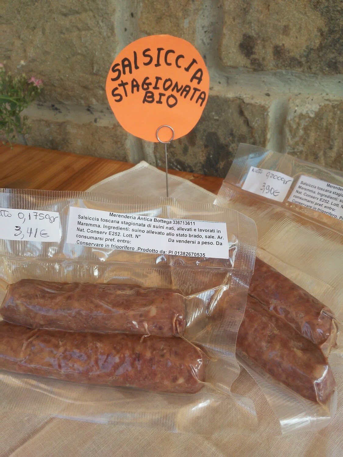 salsiccia stagionata bio
