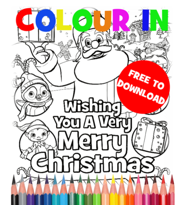 "THE SANTA SHOWS" CHRISTMAS COLOUR-IN - FREE!