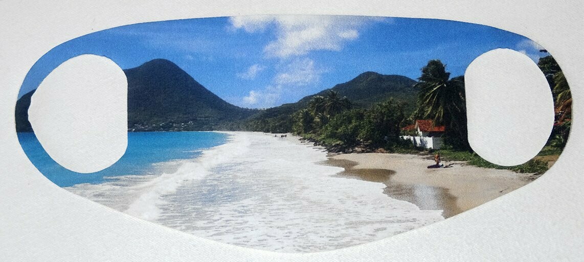 Neo Mund Nase Maske - Motiv: Martinique